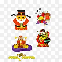 新年喜庆卡通人物-空若网 新年喜庆卡通人物-空若网