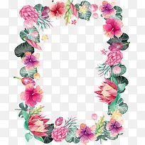 水彩植物边框-空若网 水彩植物边框-空若网