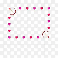 爱心边框素材-空若网 爱心边框素材-空若网