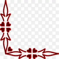 红色爱心设计花纹边框-空若网 红色爱心设计花纹边框-空若网