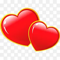 红色爱心黄色线条边框-空若网 红色爱心黄色线条边框-空若网