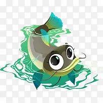 卡通可爱鲶鱼矢量图-空若网 卡通可爱鲶鱼矢量图-空若网
