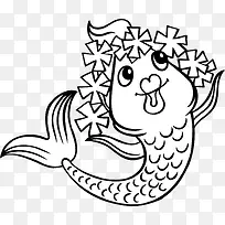 手绘 鱼 卡通鱼-空若网 手绘 鱼 卡通鱼-空若网