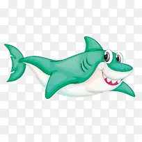 矢量卡通蓝色卡通鲸鱼-空若网 矢量卡通蓝色卡通鲸鱼-空若网