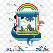 鲸鱼上的生态系统-空若网 鲸鱼上的生态系统-空若网