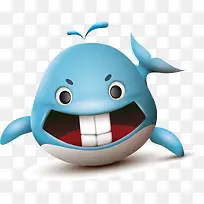 可爱卡通鲸鱼-空若网 可爱卡通鲸鱼-空若网
