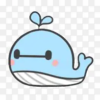 卡通蓝色可爱鲸鱼-空若网 卡通蓝色可爱鲸鱼-空若网