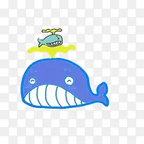 卡通可爱鲸鱼-空若网 卡通可爱鲸鱼-空若网