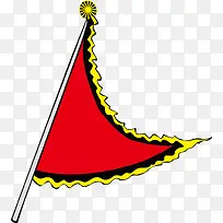 卡通手绘三角旗帜-空若网 卡通手绘三角旗帜-空若网