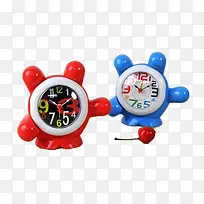 红色蓝色手牵手闹钟-空若网 红色蓝色手牵手闹钟-空若网