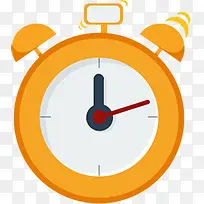 手绘黄色可爱闹钟-空若网 手绘黄色可爱闹钟-空若网