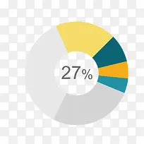 彩色圆形图表-空若网 彩色圆形图表-空若网