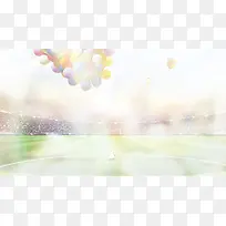 彩色梦幻气球装饰-空若网 彩色梦幻气球装饰-空若网