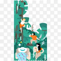 创意设计热带丛林-空若网 创意设计热带丛林-空若网