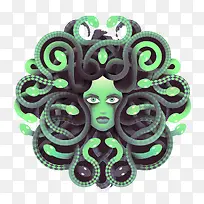 创意蛇头美女头像-空若网 创意蛇头美女头像-空若网