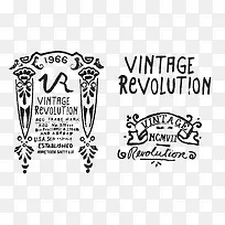 创意黑白复古标签-空若网 创意黑白复古标签-空若网