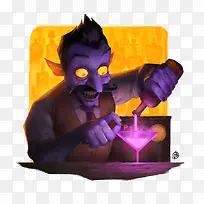 创意手绘调制鸡尾-空若网 创意手绘调制鸡尾-空若网