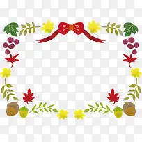 卡通可爱边框丝带装饰-空若网 卡通可爱边框丝带装饰-空若网