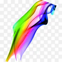 彩色漂浮丝带装饰-空若网 彩色漂浮丝带装饰-空若网