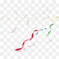 彩色蜷曲丝带装饰-空若网 彩色蜷曲丝带装饰-空若网