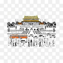 手绘北京下载-空若网 手绘北京下载-空若网