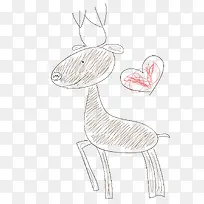 小鹿爱心-空若网 小鹿爱心-空若网