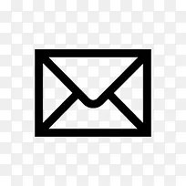 电子邮件黑色的简单的图标-空若网 电子邮件黑色的简单的图标-空若网