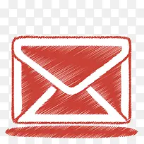 红色的email图标-空若网 红色的email图标-空若网