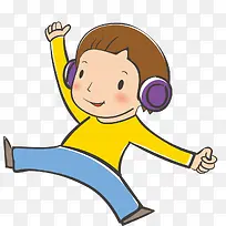 戴耳机的男孩-空若网 戴耳机的男孩-空若网