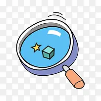 手绘放大镜矢量图-空若网 手绘放大镜矢量图-空若网