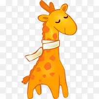 可爱手绘长颈鹿-空若网 可爱手绘长颈鹿-空若网