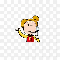 客服卡通人物下载-空若网 客服卡通人物下载-空若网