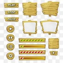 矢量卡通木牌指示牌ai-空若网 矢量卡通木牌指示牌ai-空若网