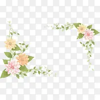 手绘花朵边框-空若网 手绘花朵边框-空若网