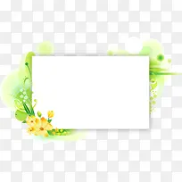 绿色花朵边框-空若网 绿色花朵边框-空若网
