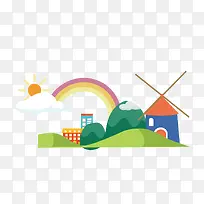 矢量风景图-空若网 矢量风景图-空若网