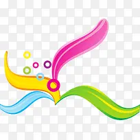 彩色潮流线条-空若网 彩色潮流线条-空若网