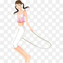 跳绳美女-空若网 跳绳美女-空若网