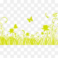 绿色花草花纹-空若网 绿色花草花纹-空若网