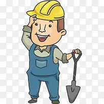 卡通男性建筑工人矢量-空若网 卡通男性建筑工人矢量-空若网