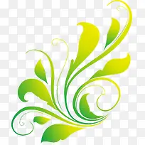 绿色线条花纹-空若网 绿色线条花纹-空若网