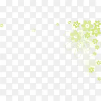 绿色花朵底纹-空若网 绿色花朵底纹-空若网