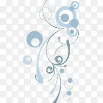 蓝色矢量花纹-空若网 蓝色矢量花纹-空若网