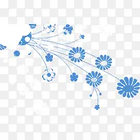 蓝色花纹-空若网 蓝色花纹-空若网