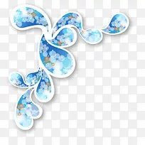 潮流蓝色花纹-空若网 潮流蓝色花纹-空若网