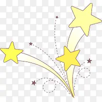 黄色立体星星-空若网 黄色立体星星-空若网