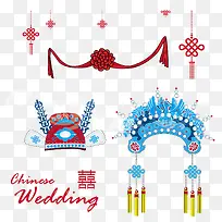 传统结婚主题插画-空若网 传统结婚主题插画-空若网