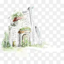 可爱手绘卡通房子-空若网 可爱手绘卡通房子-空若网