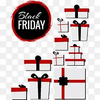 简约红白礼盒矢量素材-空若网 简约红白礼盒矢量素材-空若网