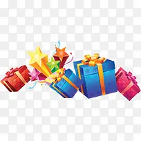 创意海报卡通礼盒多彩-空若网 创意海报卡通礼盒多彩-空若网